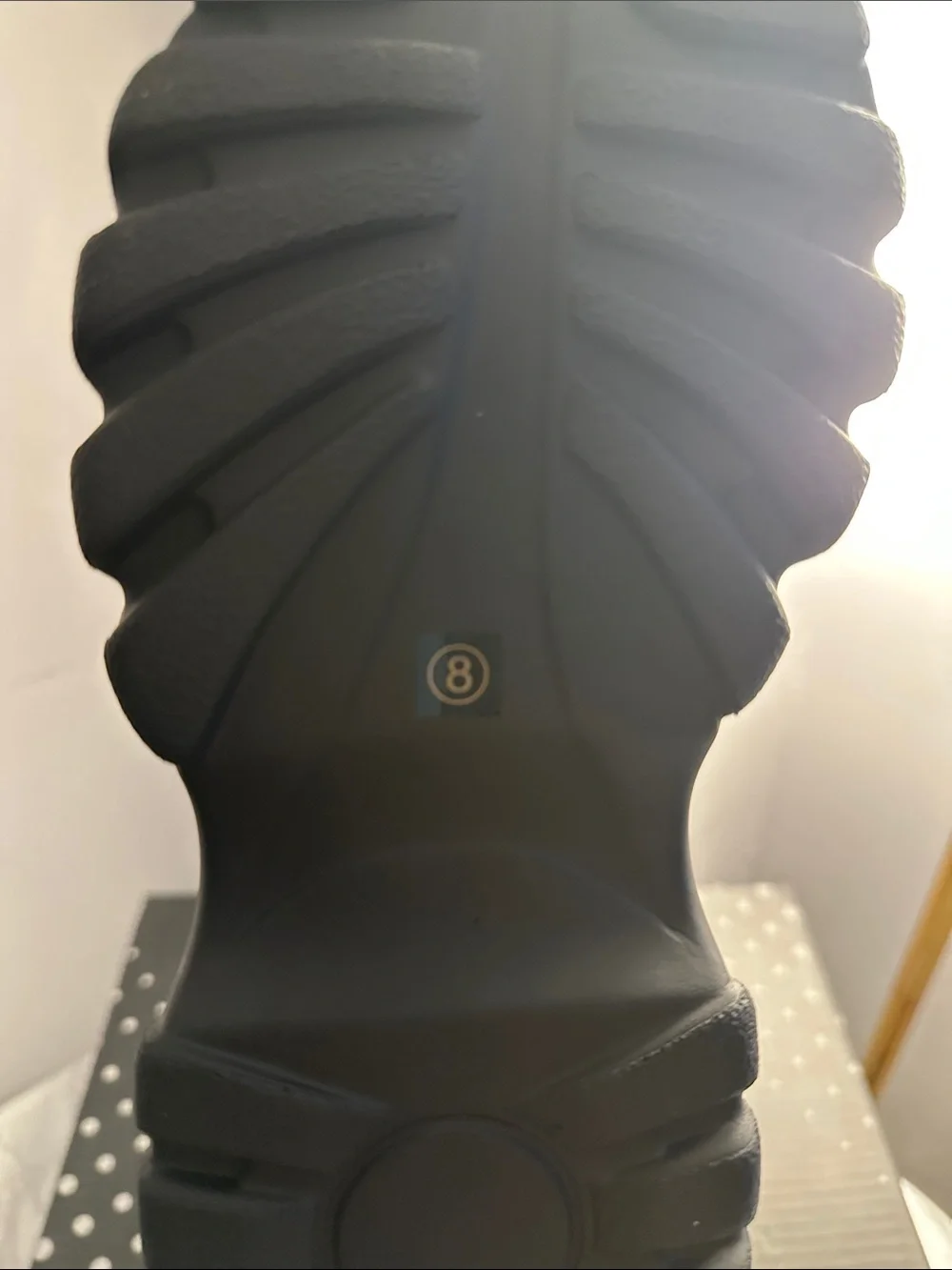 Dolls Kill Black Chunky Platform Combat Boots with Straps - Picture 5 of 5